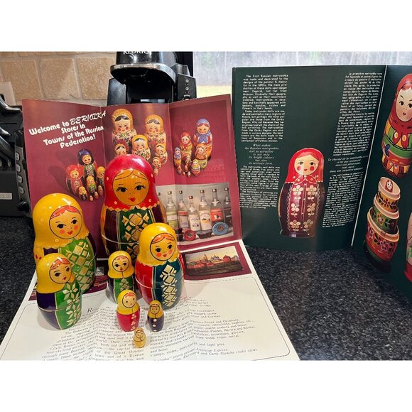 Vtg 1980 Matryoshka Dolls Vyatka 7 Items  At the Vyatka factory, Kirov, Russia - Picture 5 of 10